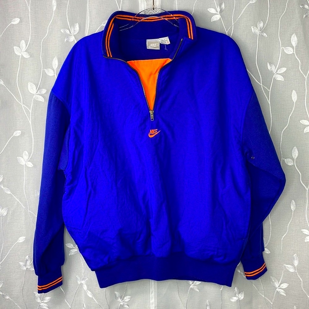 Nike Vintage Neon Anorak Half Zip Pullover Size L